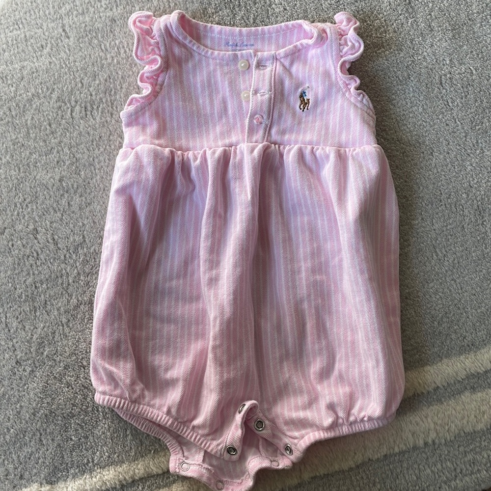 Ralph Lauren Striped Romper NWOT